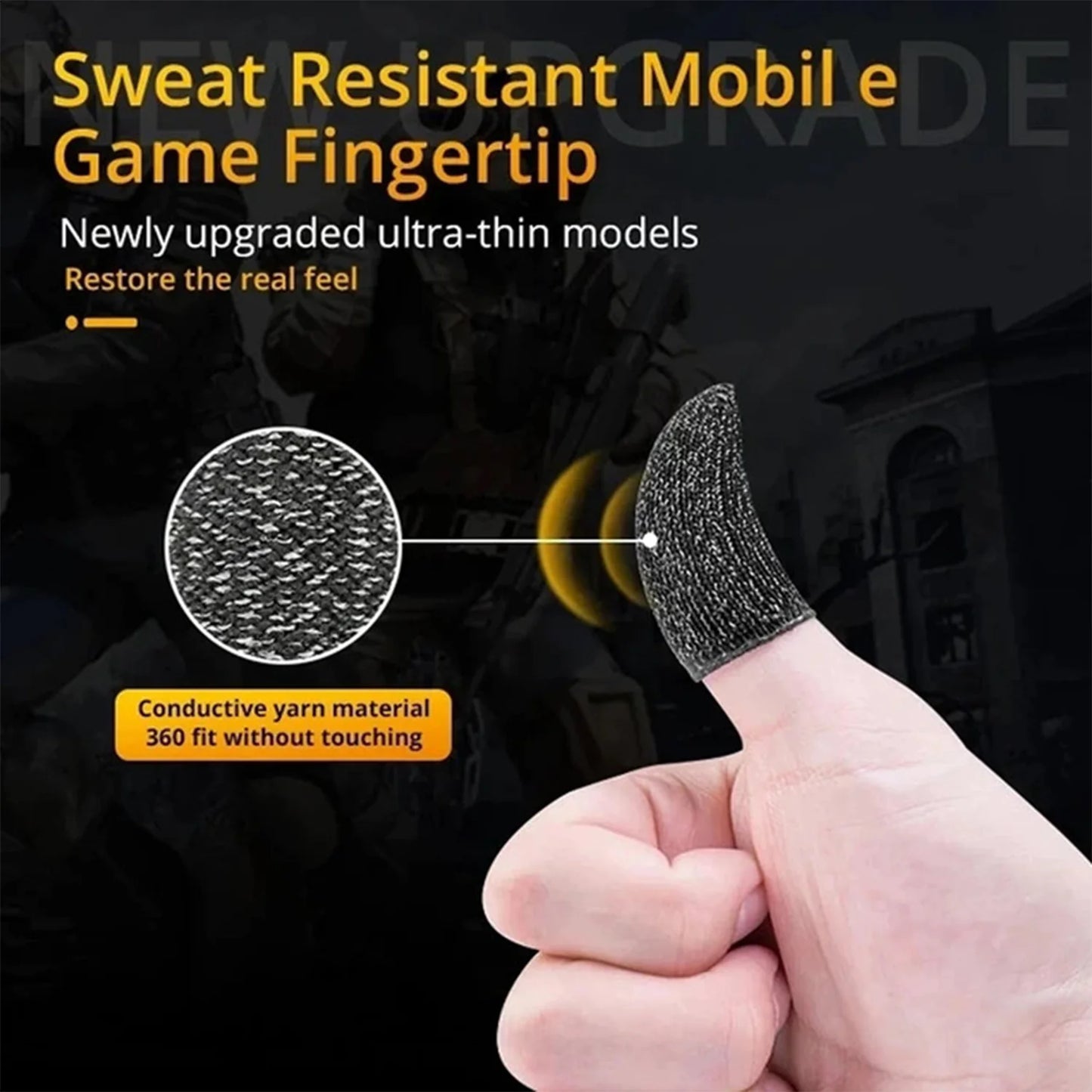 10 Pcs Screen PUBG Gaming Finger Sleeve Game Controller Mobile Sweatproof Gloves