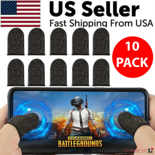 10 Pcs Screen PUBG Gaming Finger Sleeve Game Controller Mobile Sweatproof Gloves